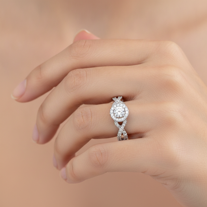 Buena Diamond Ring In 925 Sterling Silver - Thirteen