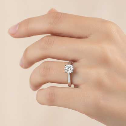 Brume Classic Solitaire Ring In 925 Sterling Silver - Thirteen
