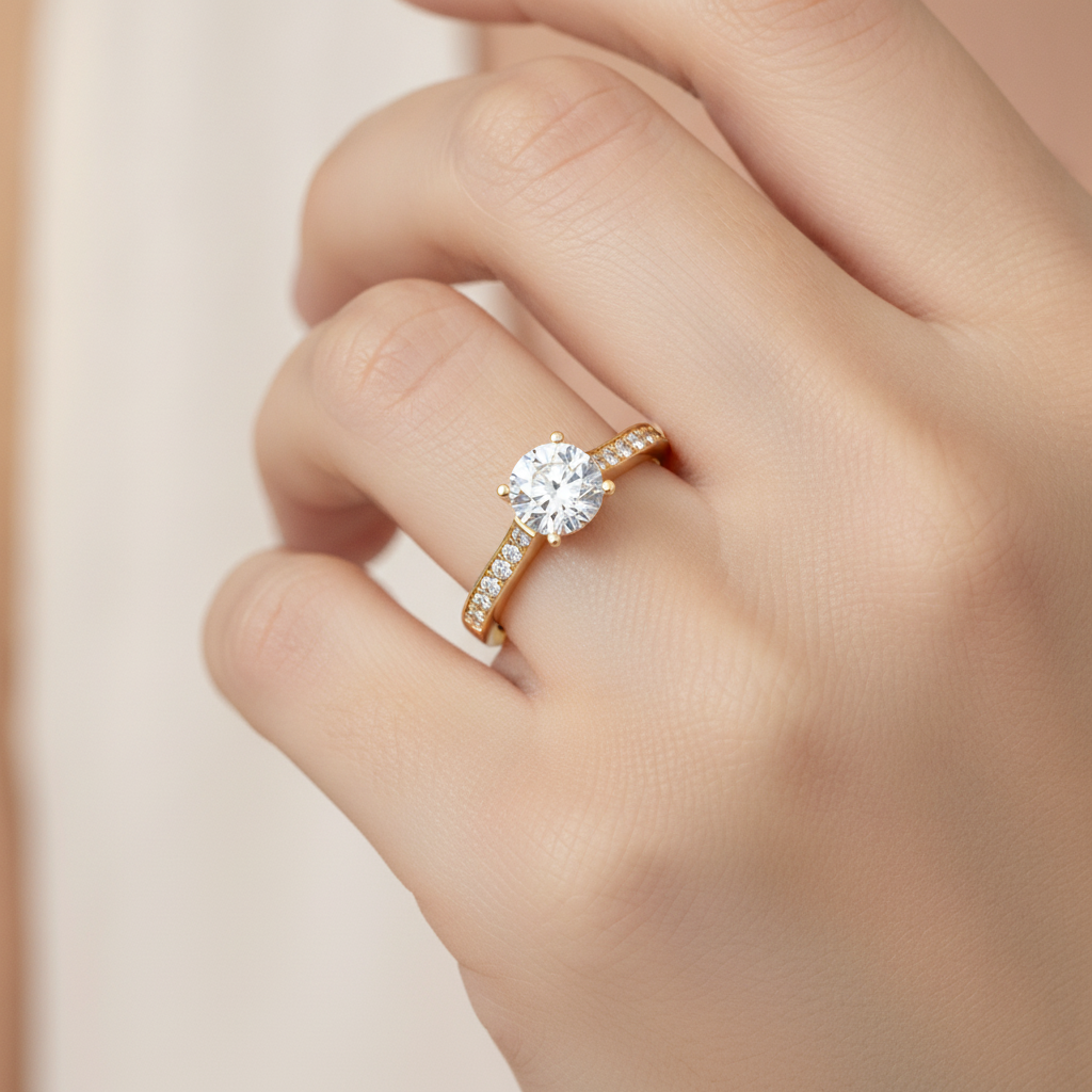 Fab Solitaire Ring In 925 Sterling Silver - Thirteen