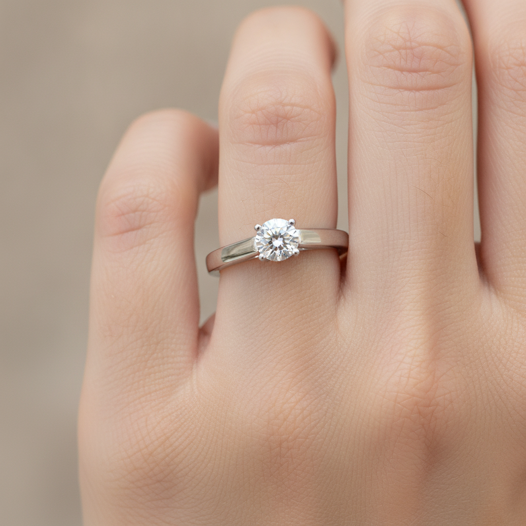 Lindo Solitaire Ring In 925 Sterling Silver - Thirteen