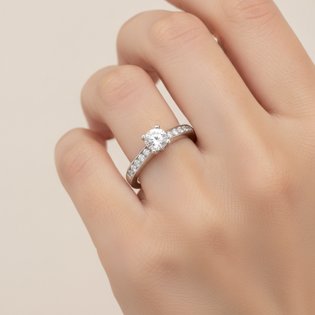 Majestic Solitaire Ring In 925 Sterling Silver - Thirteen