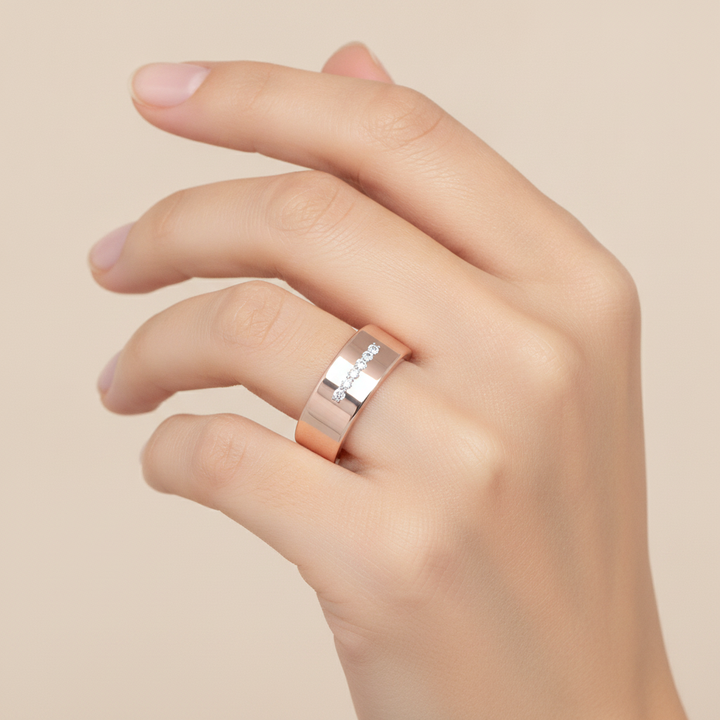 Glamours Broad Band Ring - Thirteen