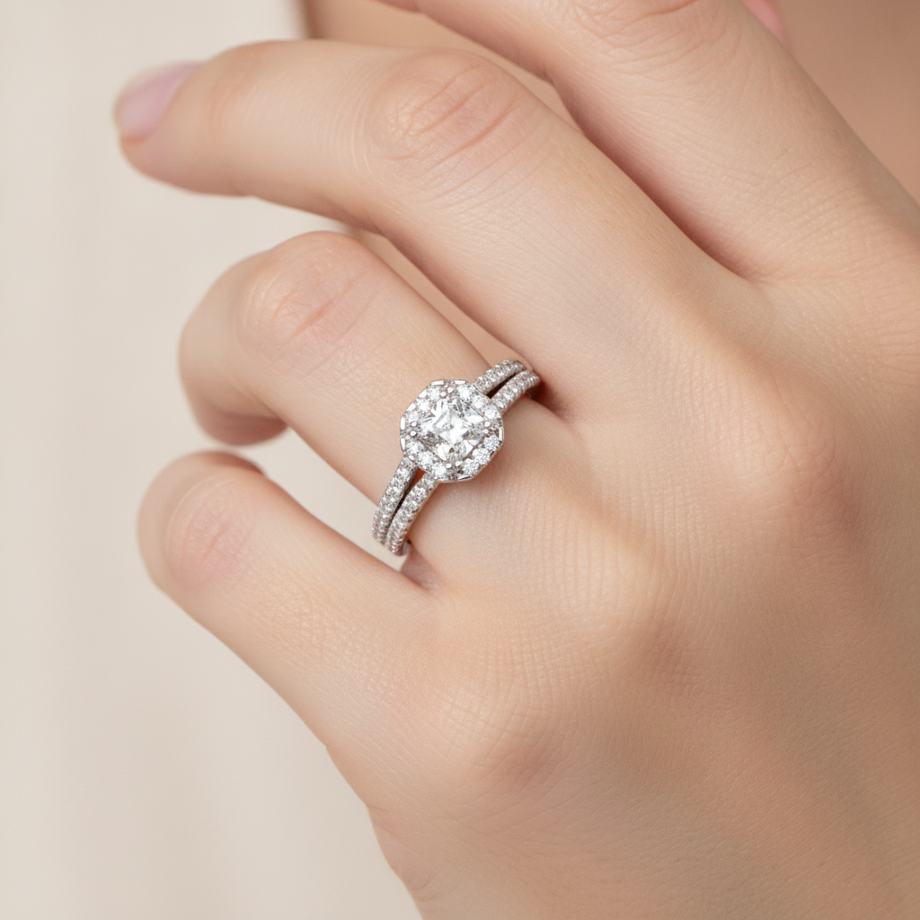 The Edgy Single Stone Ring In 925 Sterling Silver - Thirteen