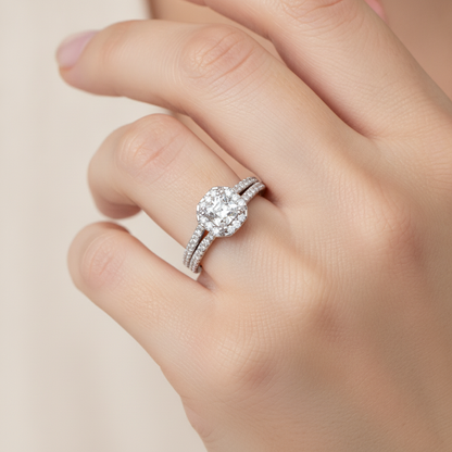 The Edgy Single Stone Ring In 925 Sterling Silver - Thirteen