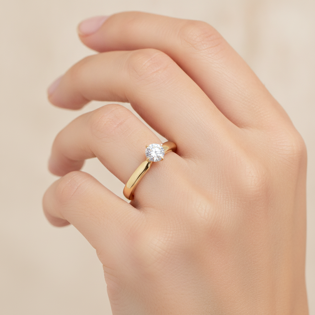 Ebullient Classic Solitaire Ring - Thirteen