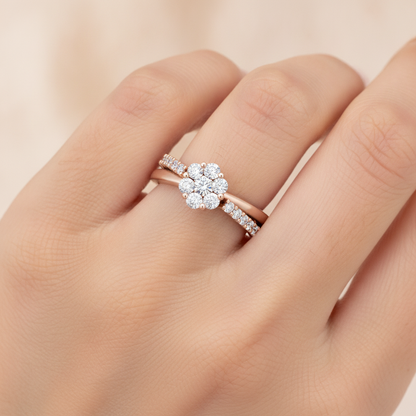 Floral Doom Ring In 925 Sterling Silver - Thirteen