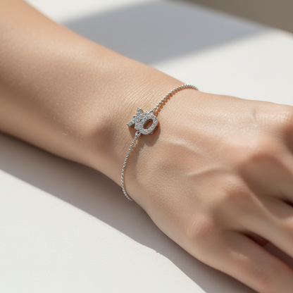 Xo Hugs And Kisses Crystal Bracelet - Eight
