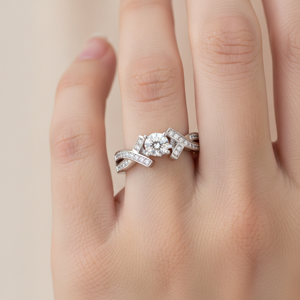 The Empathic Solitaire Ring In 925 Sterling Silver - Thirteen