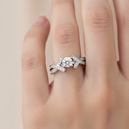 The Empathic Solitaire Ring In 925 Sterling Silver - Thirteen
