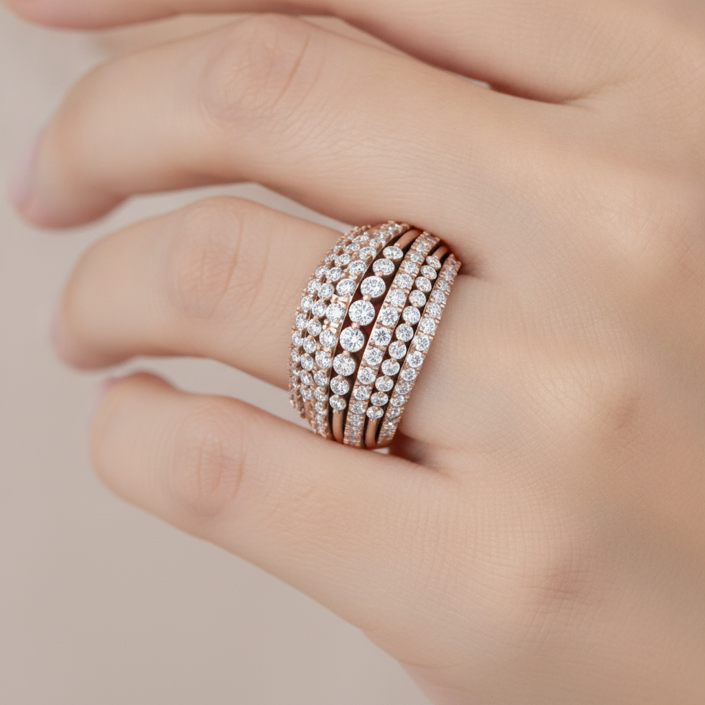 Solo Stunning Band In 925 Sterling Silver - Thirteen
