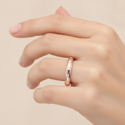 Bonita Broad Band Ring In 925 Sterling Silver - Thirteen
