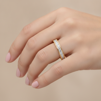 Bela Floro Stackable Ring In 925 Sterling Silver - Sixteen