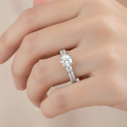 Elight Tri Stone Ring - Thirteen