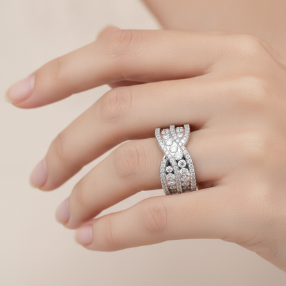 Noble Half Eternity Ring - Thirteen