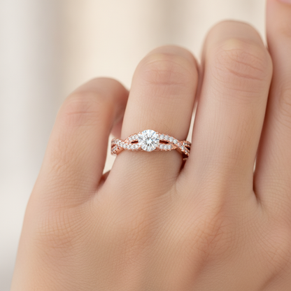 Carino Diamond Ring In 925 Sterling Silver - Thirteen