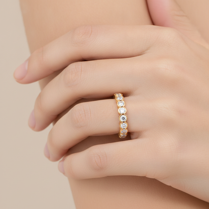 Maelys Eternity Band In 925 Sterling Silver - Thirteen