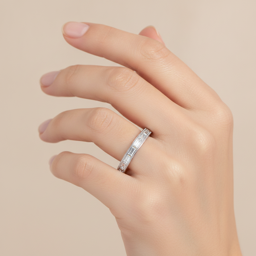 Oceanic Stackable Ring In 925 Sterling Silver - Thirteen