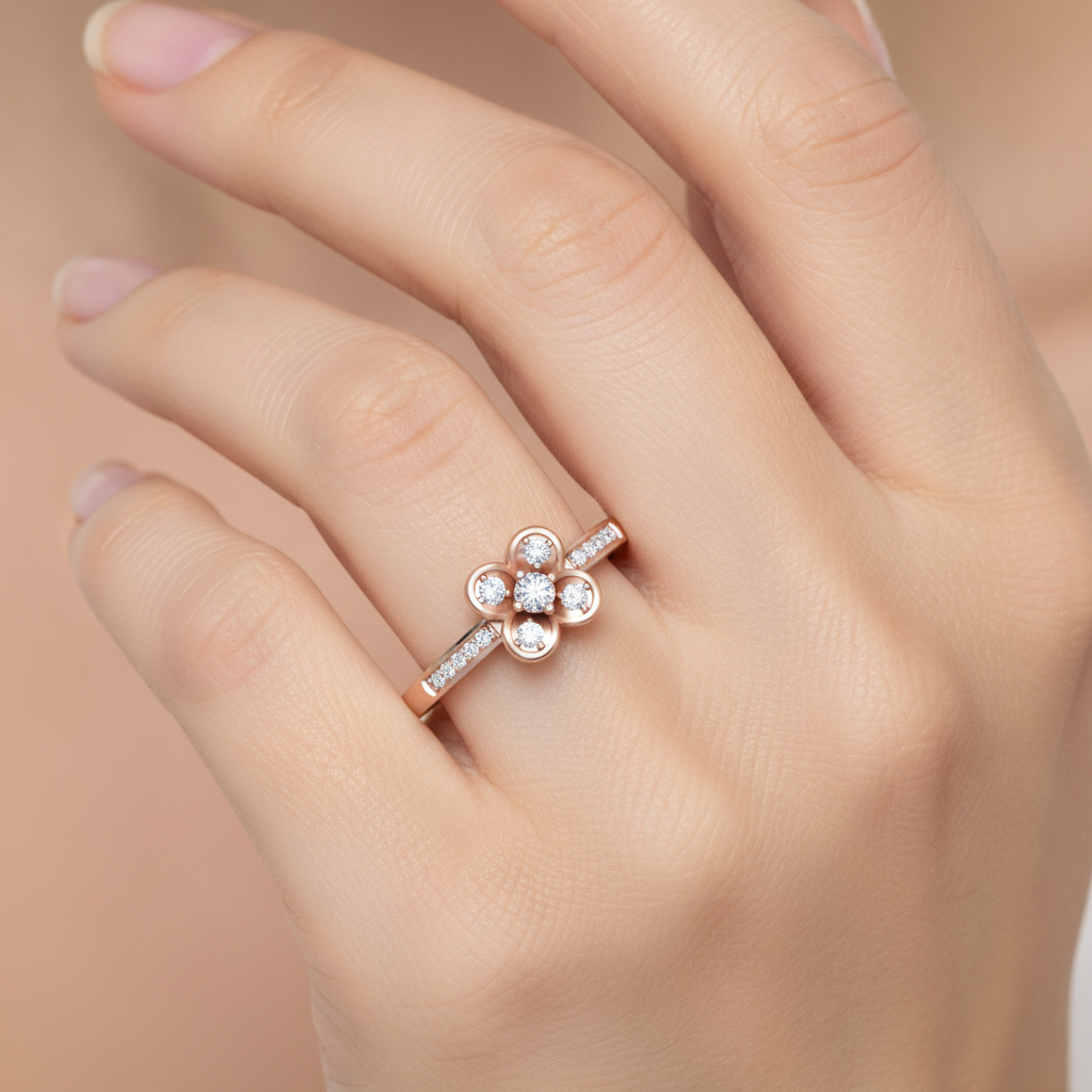 Flower Crown Ring In 925 Sterling Silver - Thirteen