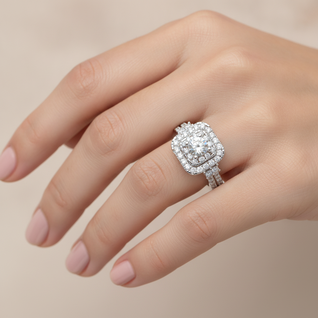 Shine On Halo Ring - Thirteen
