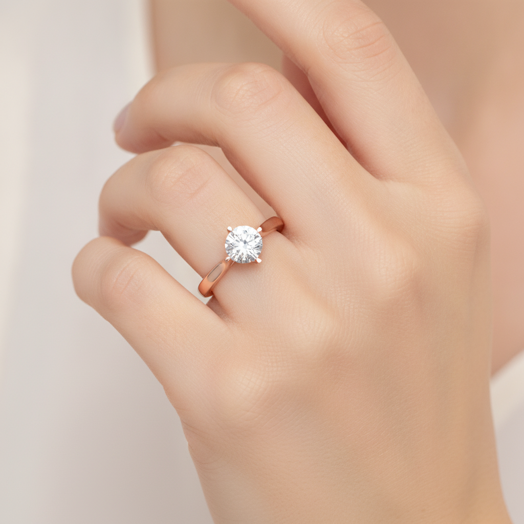 Lilt Solitaire Ring - Thirteen