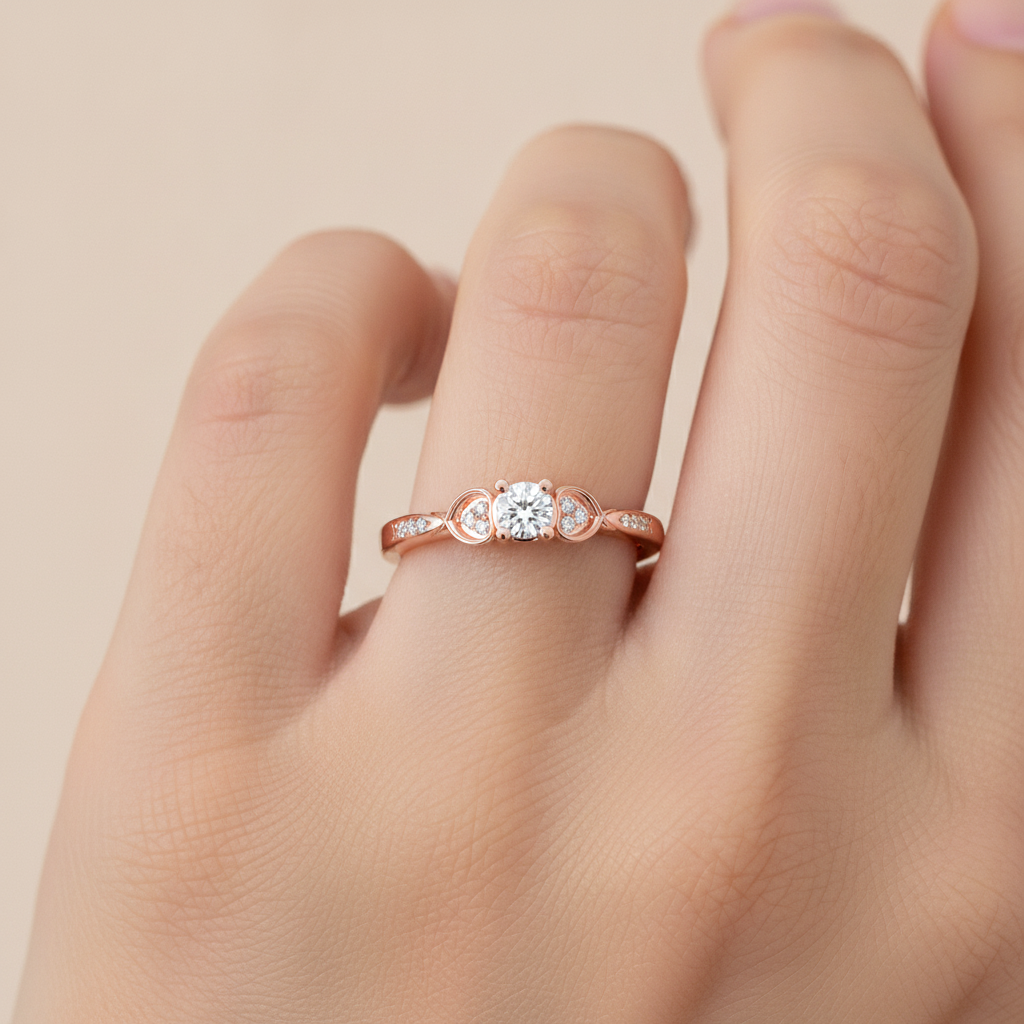 Summery Diamond Ring In 925 Sterling Silver - Thirteen