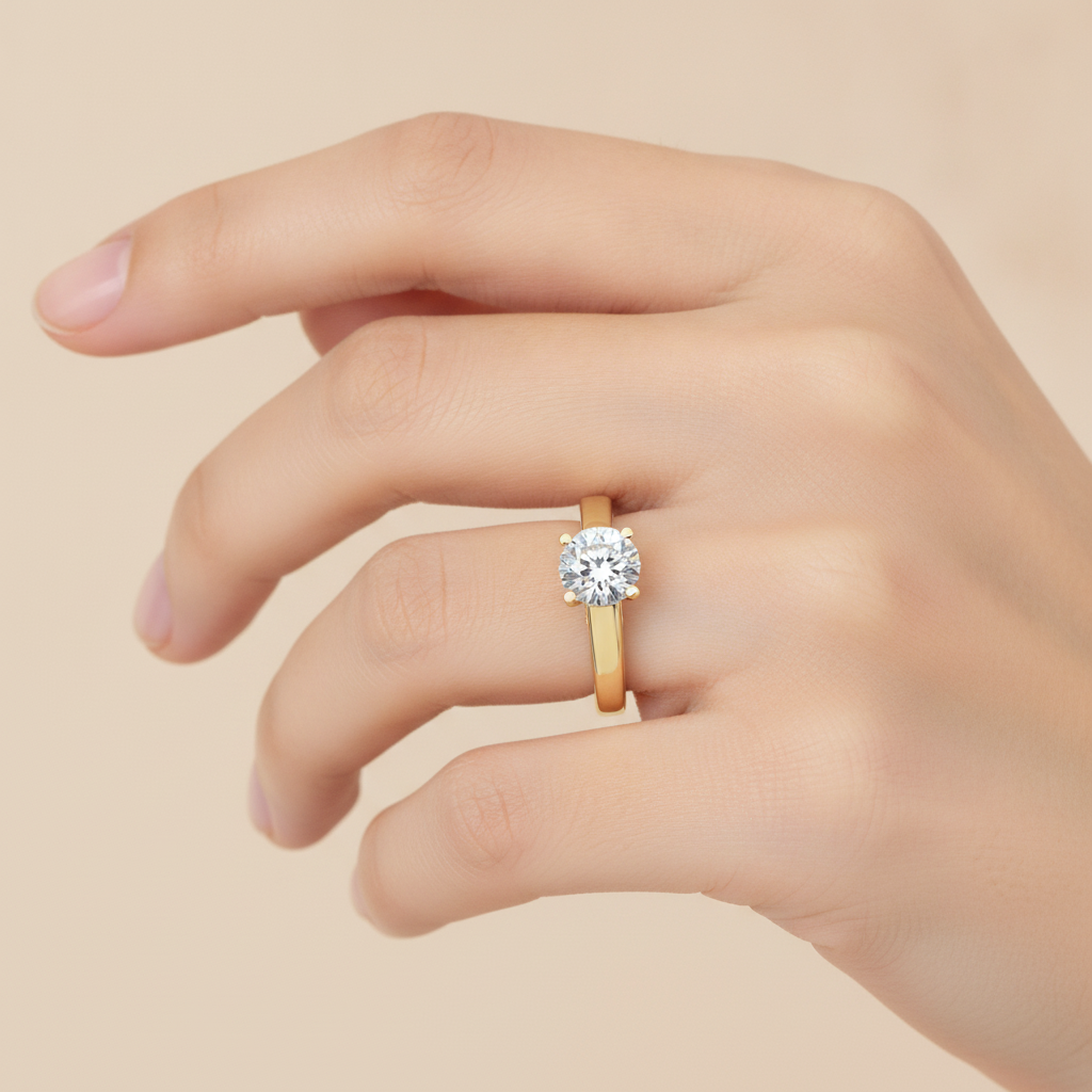 Love Solitaire Ring In 925 Sterling Silver - Thirteen