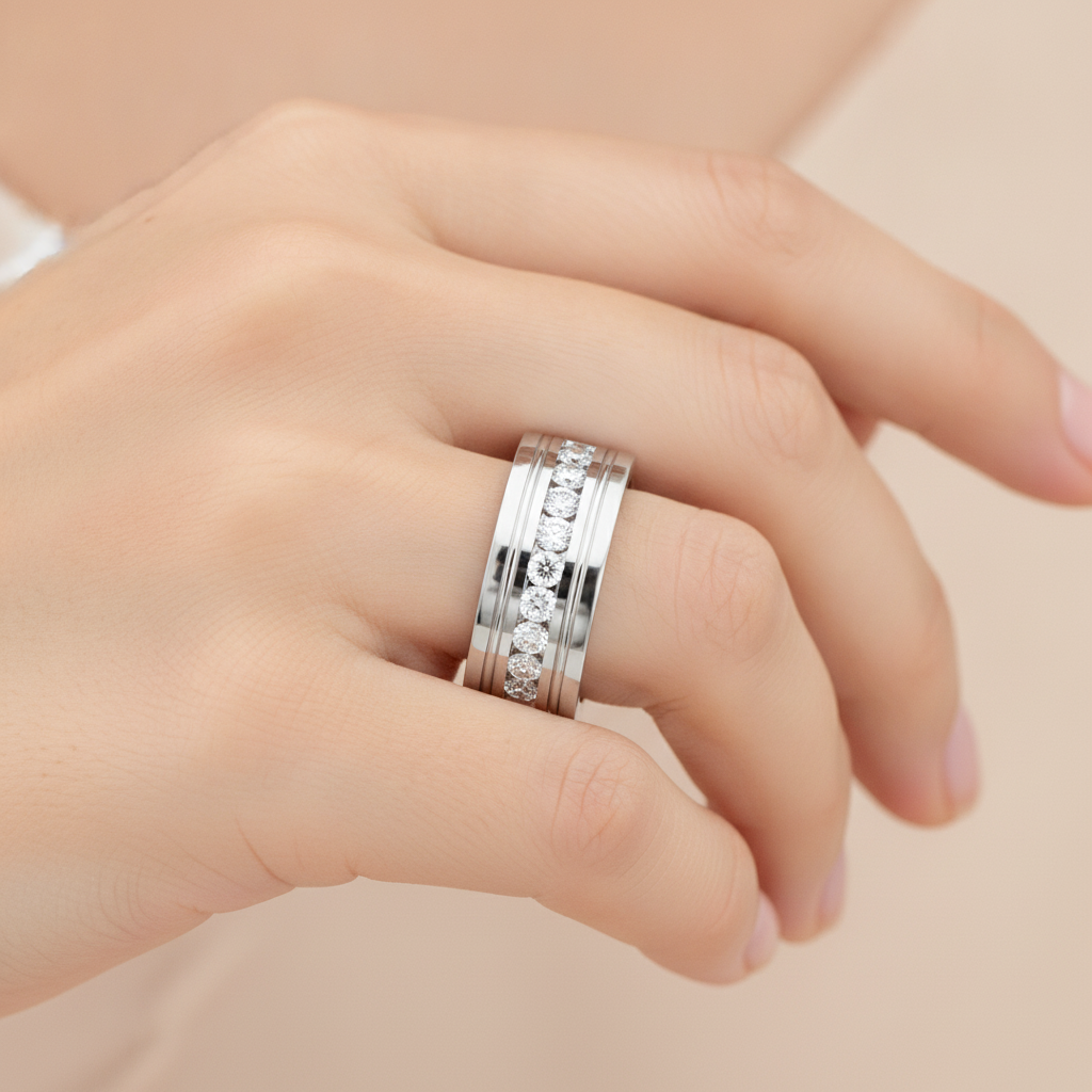 Prestige Men's Broad Band Ring - Thirteen