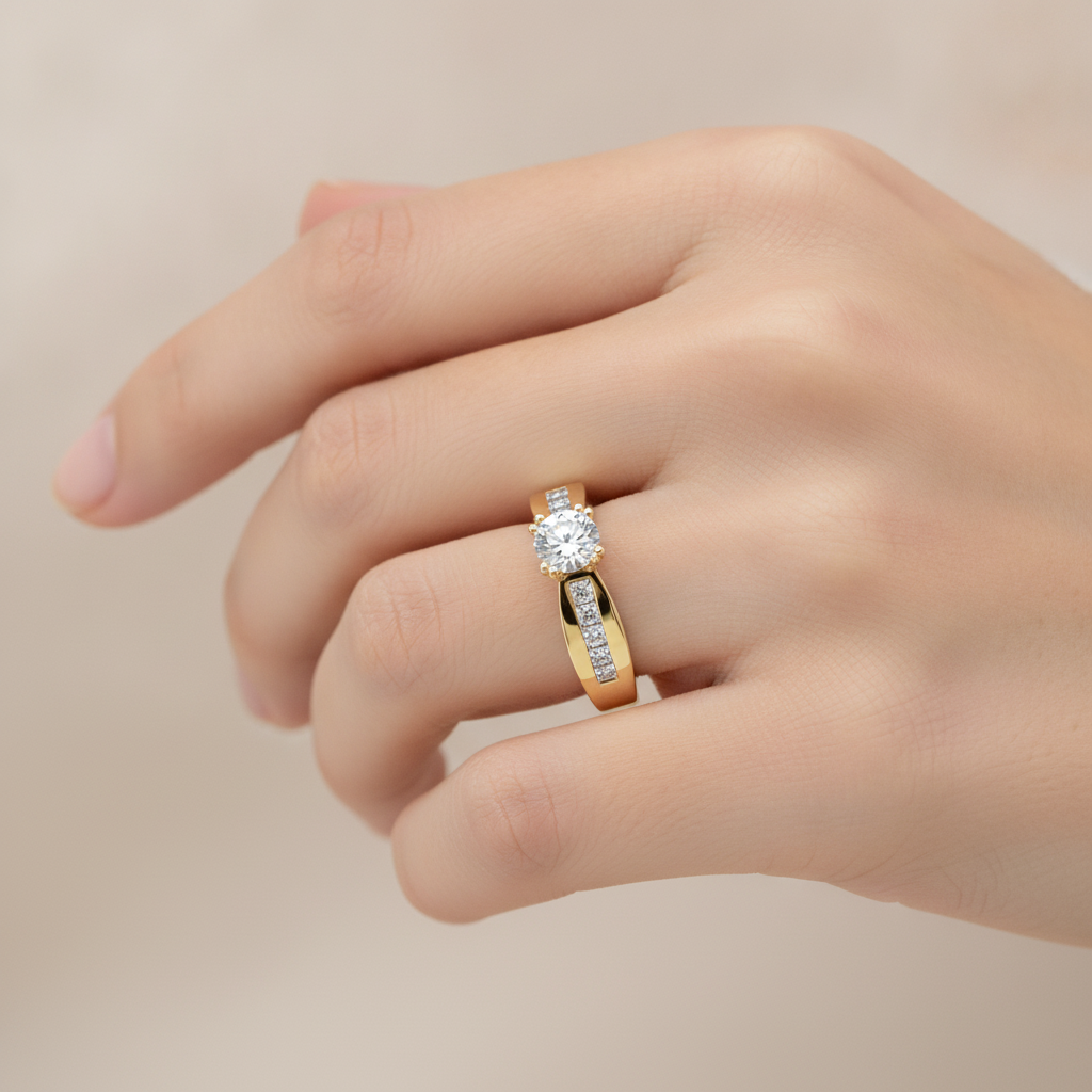 Choice Solitaire Ring In 925 Sterling Silver - Thirteen
