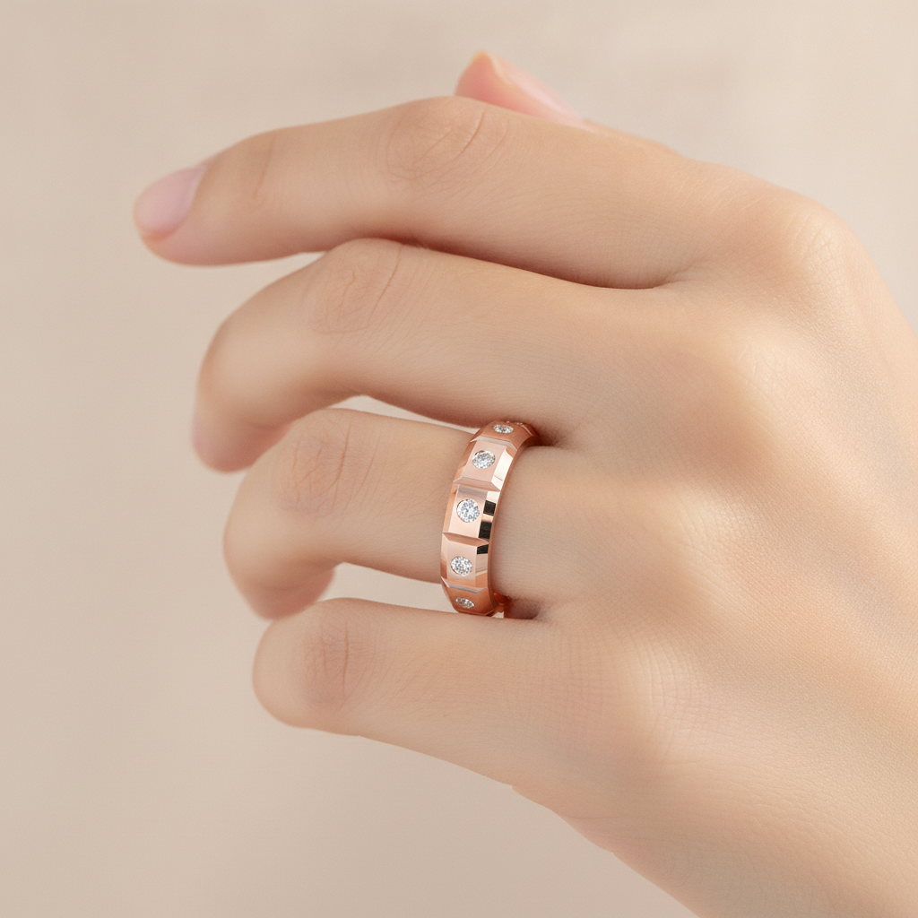 Incredible Broad Band Ring In 925 Sterling Silver - Twenty-One