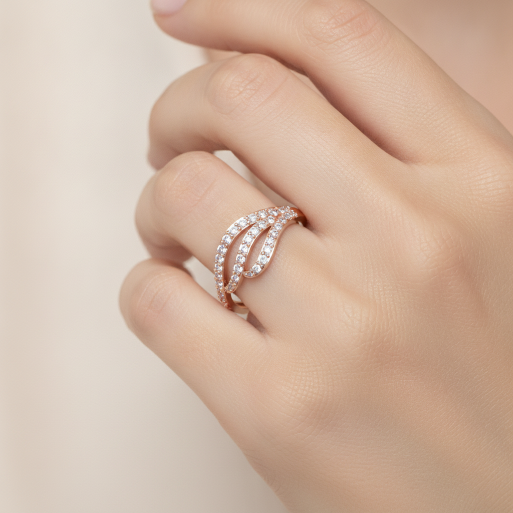 Royal Diamond Band In 925 Sterling Silver - Thirteen