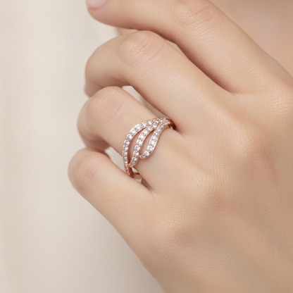 Royal Diamond Band In 925 Sterling Silver - Thirteen