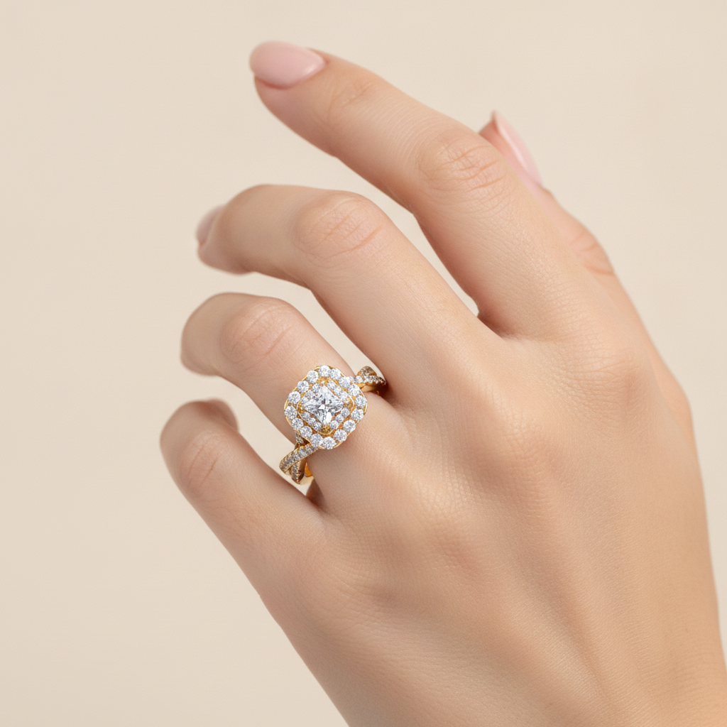 Elegant Solitaire Ring In 925 Sterling Silver - Thirteen