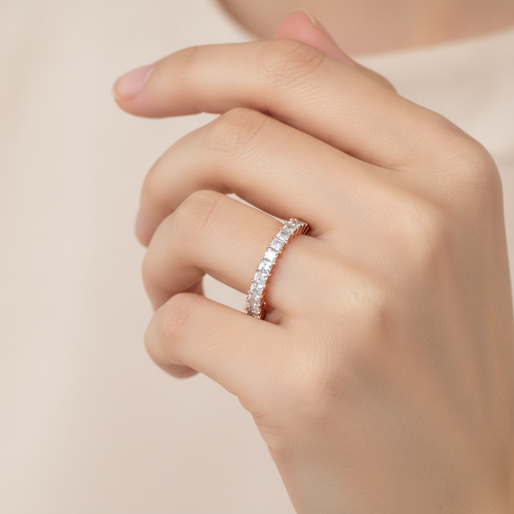 Beauty Eternity Band In 925 Sterling Silver - Thirteen
