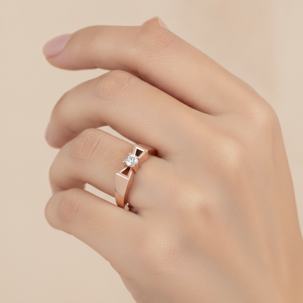 Allure Sanity Single Stone Ring In 925 Sterling Silver - Fourteen