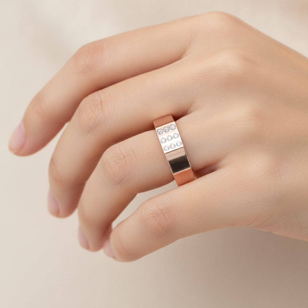 Rouge Broad Band Ring In 925 Sterling Silver - Thirteen