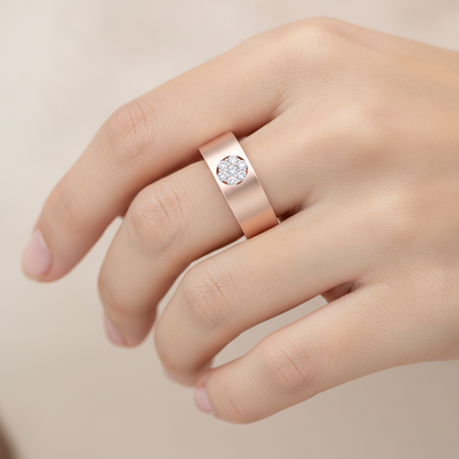 Ecstacy Single Stone Ring In 925 Sterling Silver - Thirteen