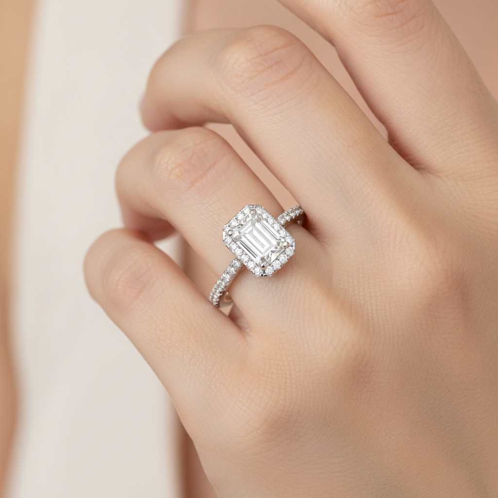 Stylish Strands Single Stone Ring In 925 Sterling Silver - Thirteen