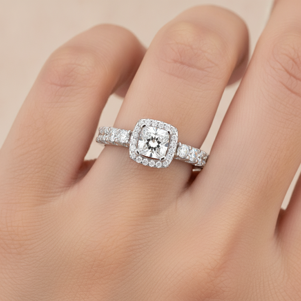 Unusual Diamond Engagement Ring - Fourteen