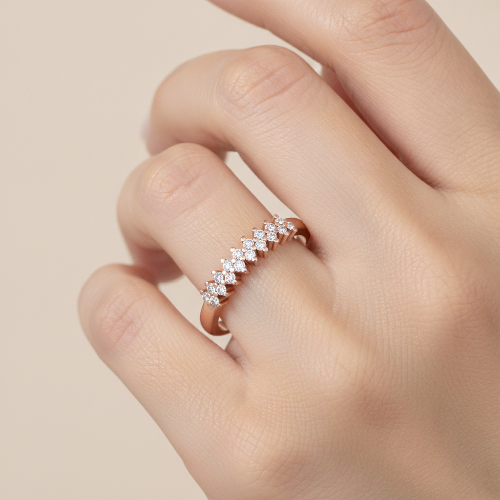Sparkling Band In 925 Sterling Silver - Thirteen