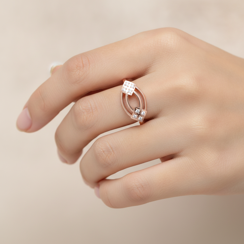 Flicker Hoop Ring In 925 Sterling Silver - Thirteen