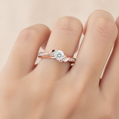 Surreptitious Diamond Ring In 925 Sterling Silver - Thirteen