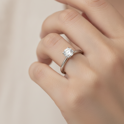 Insouciance Solitaire Ring - Thirteen