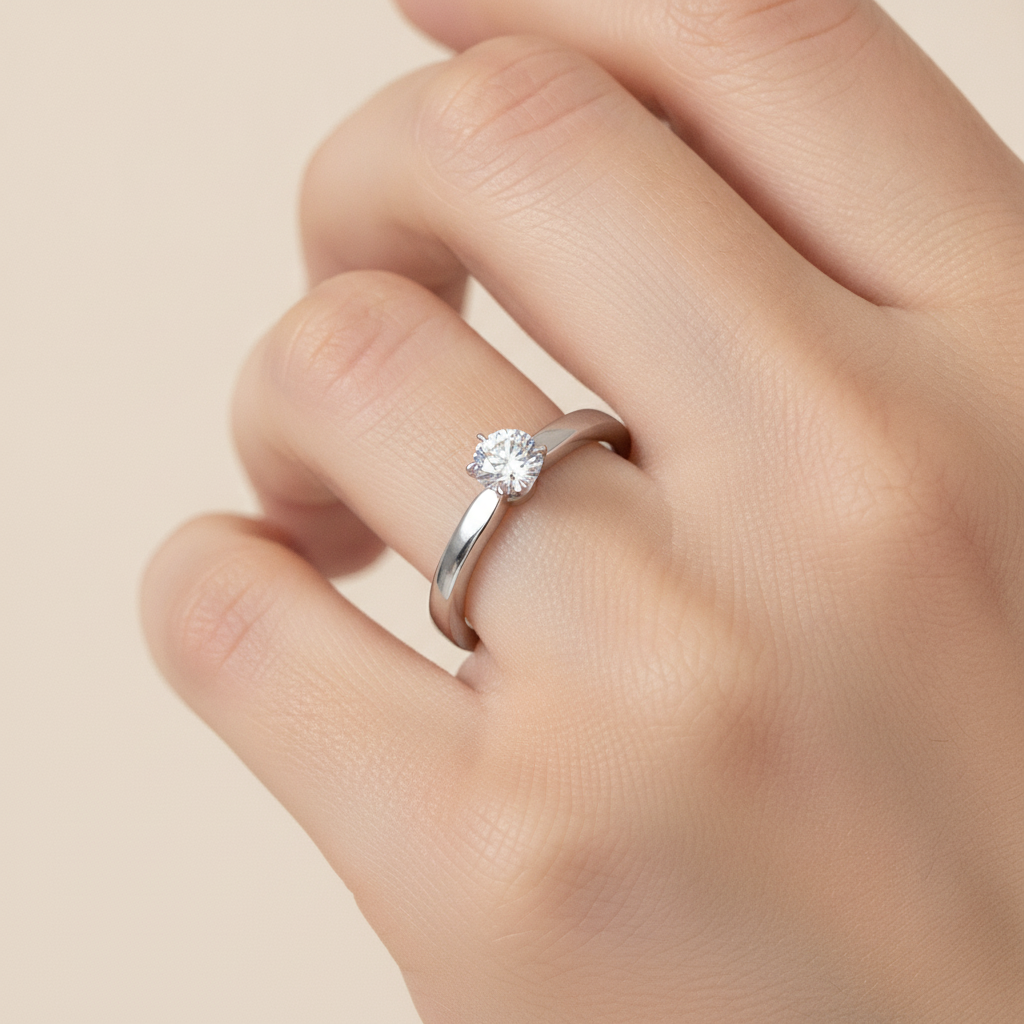 The Lovely Single Stone Ring - Thirteen