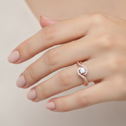 Milagro Halo Ring In 925 Sterling Silver - Thirteen