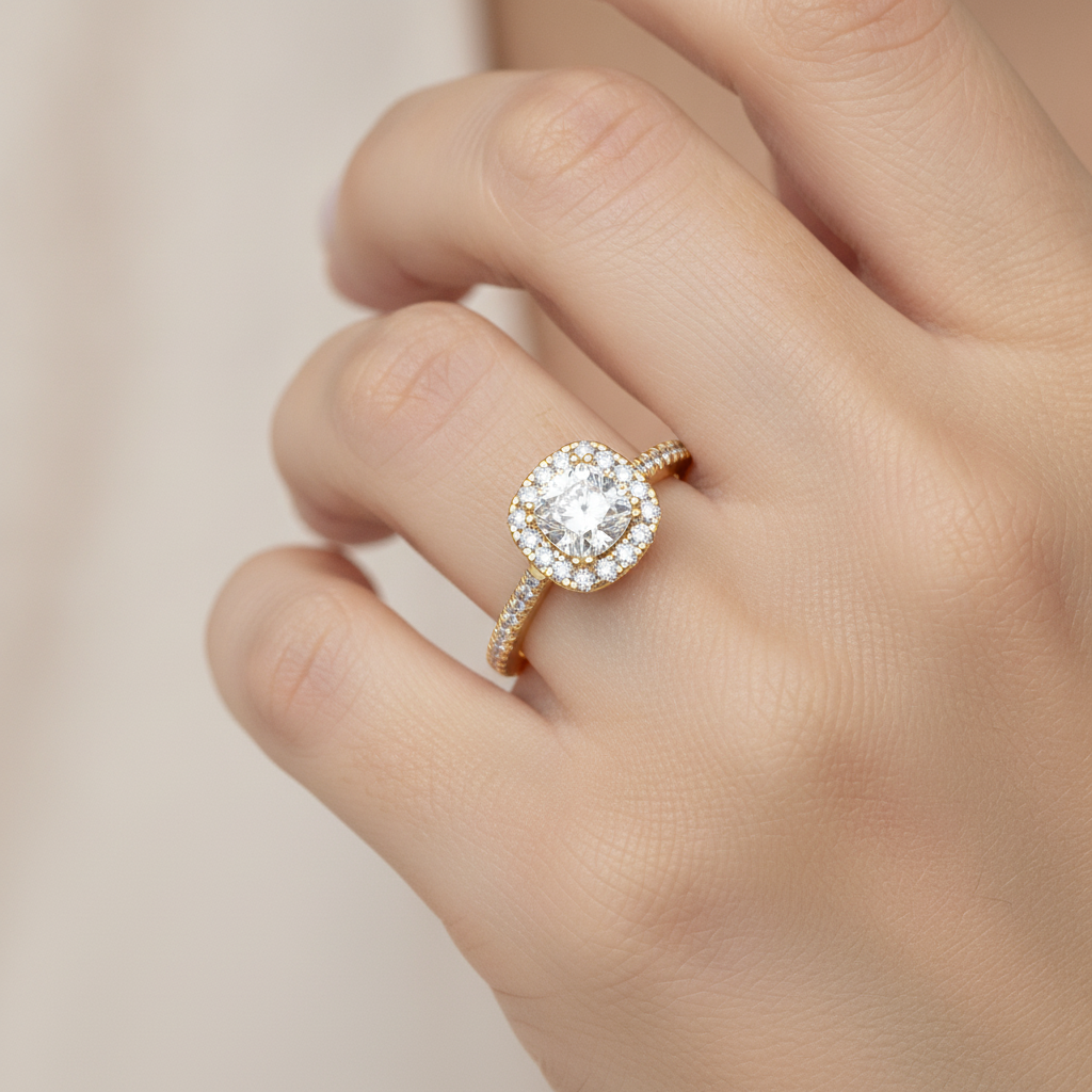 Enticing Solitaire Ring In 925 Sterling Silver - Thirteen