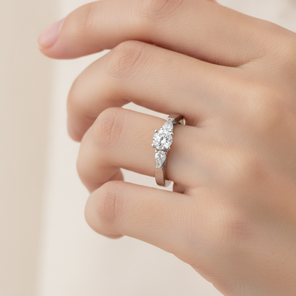Styliah Solitaire Ring In 925 Sterling Silver - Thirteen