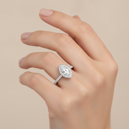 Phenomenal Marquise Shaped Diamond Ring - Thirteen