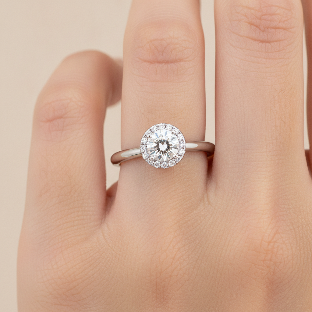Stylish Solitaire Ring In 925 Sterling Silver - Thirteen