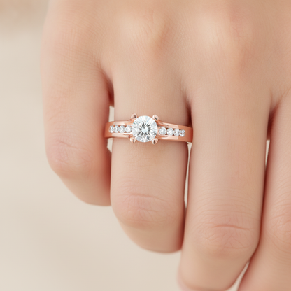Marvelous Solitaire Ring In 925 Sterling Silver - Thirteen