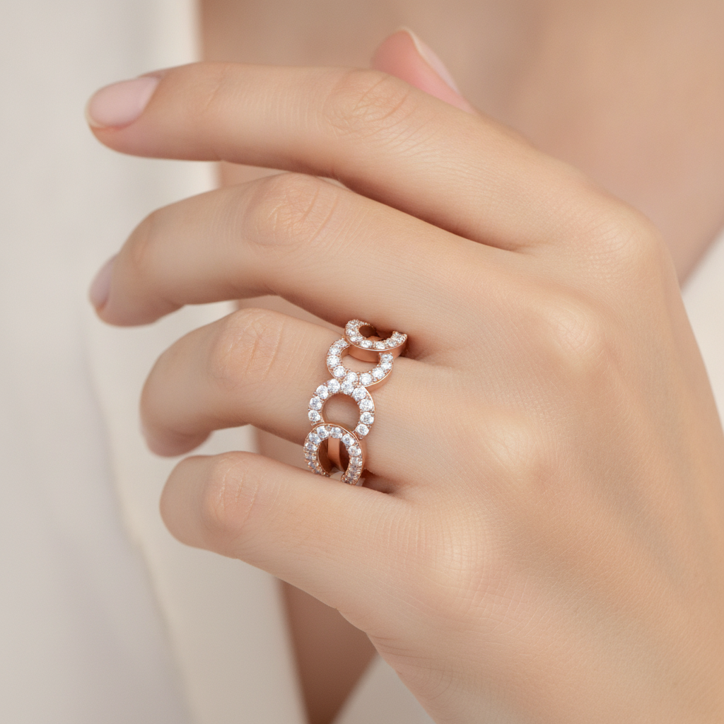 Diamond Duty Promise Ring In 925 Sterling Silver - Thirteen